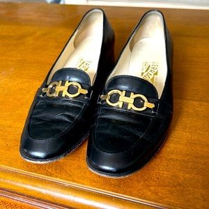 Salvatore Ferragamo black loafers